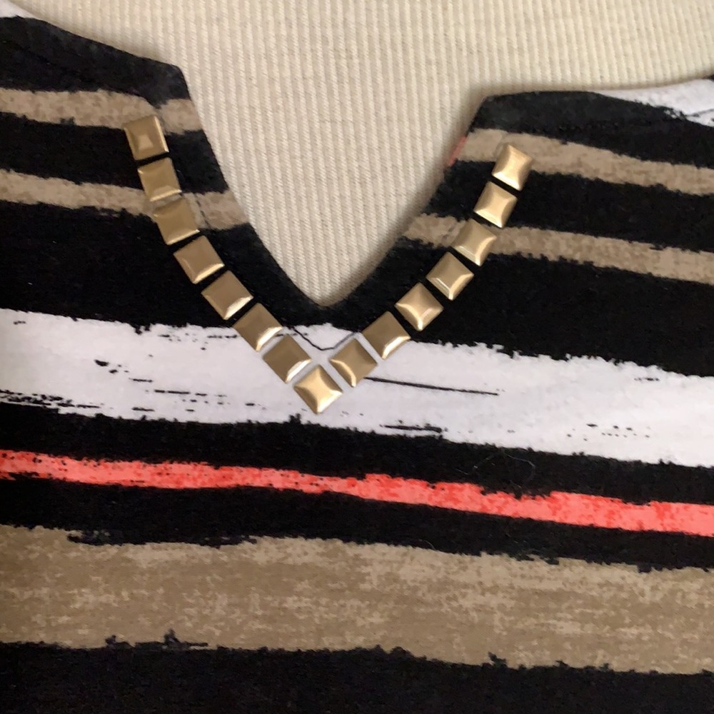 Ruby Rd striped top. Size large - Picture 5 of 5